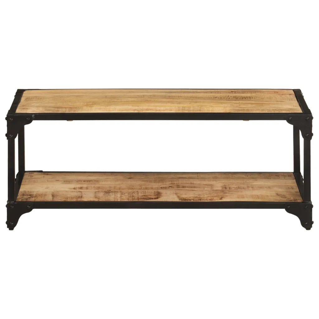 Tavolino da salotto | Tavolino da caff¨¨ | Tavolino da Soggiorno 90x45x35 cm Legno Massello di Mango Grezzo