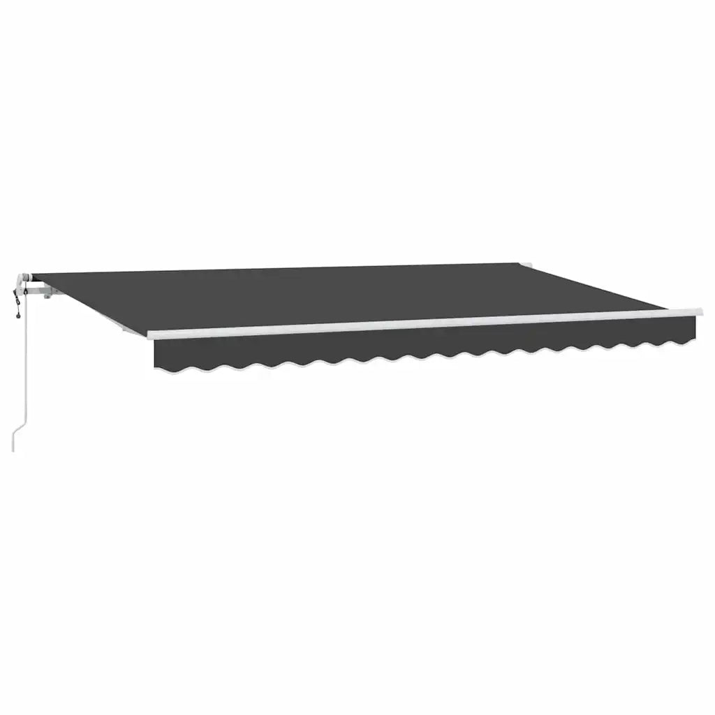 vidaXL Tenda Retrattile Antracite 400 x 200 cm Poliestere e Alluminio