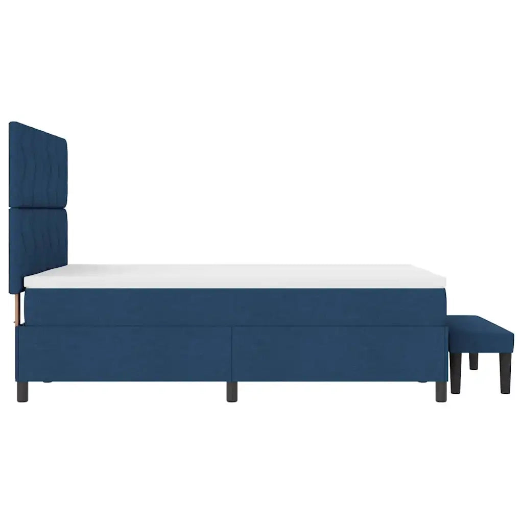 Letto a molle con materasso Blu 160 x 200 cm Tessuto 3344162