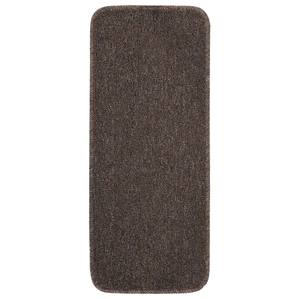 Tappetini Scale 15 pz 60x25 cm Marroni Antiscivolo Rettangolari 340400