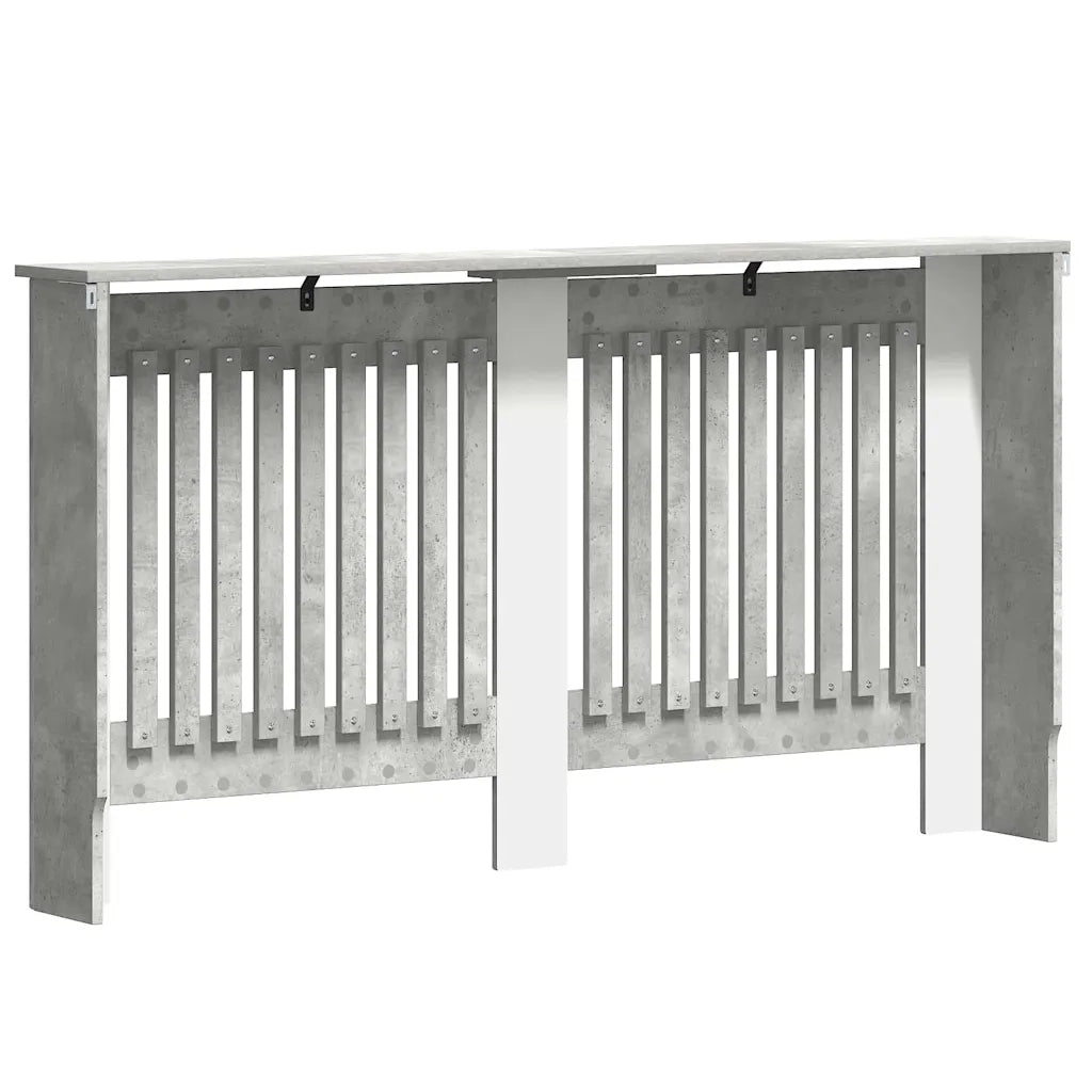 Copertura per radiatori Grigio cemento 152 x 19 x 81,5 cm 884083