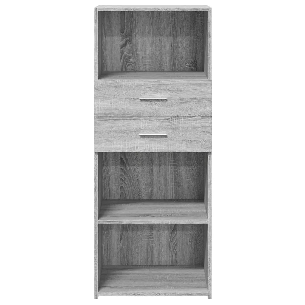 Credenza Grigio Sonoma 50x42,5x124 cm in Legno Multistrato 846178