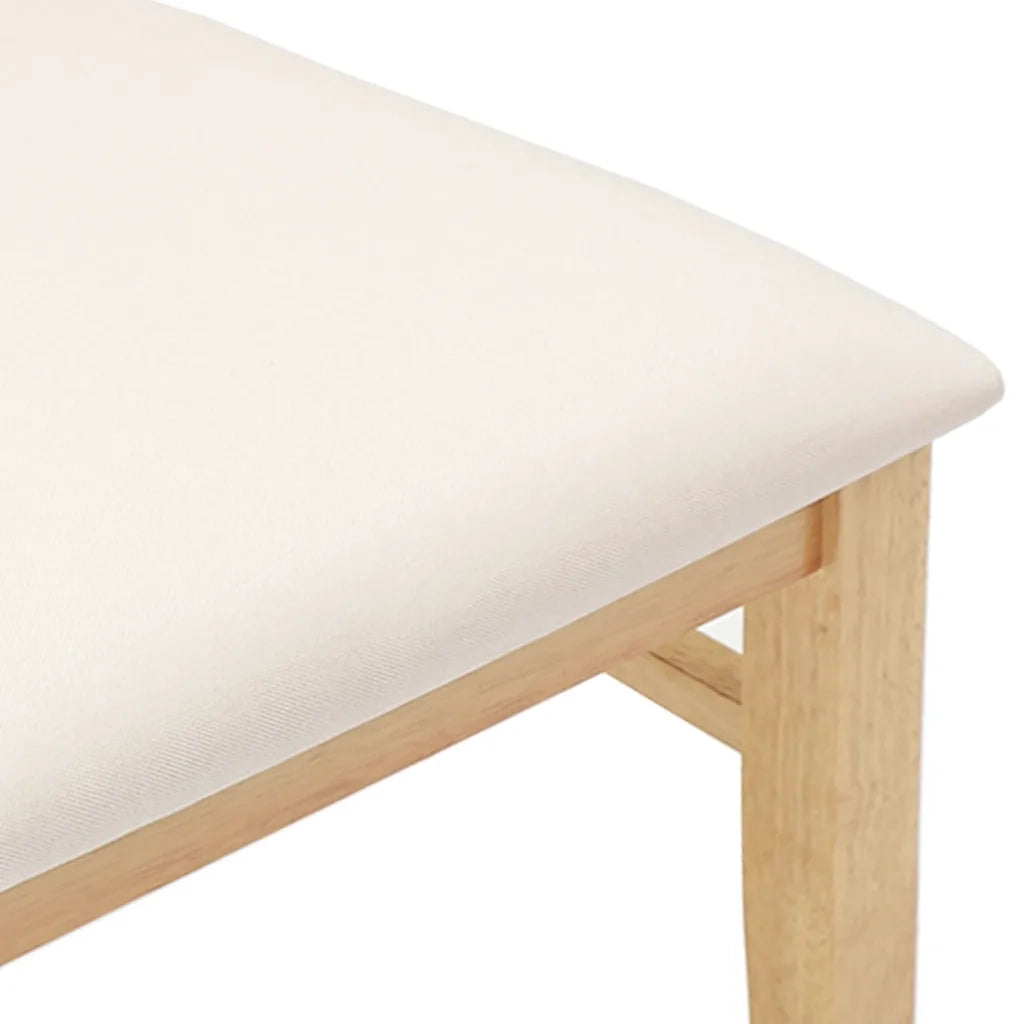 Sedie da Pranzo con Cuscini 2 pz in Legno Massello di Hevea 4102463