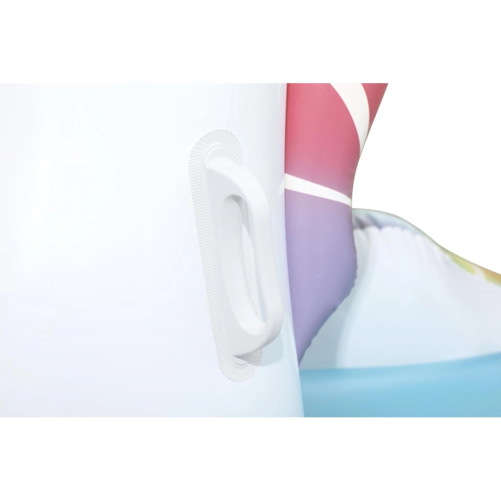 Trade Shop - Cavalcabile Gonfiabile Da Piscina A Forma Di Unicorno Gigante 224x164cm Maniglie 41113 -