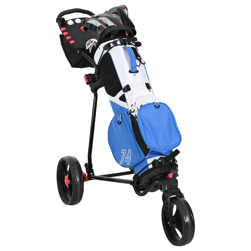 Carrello da golf Nero 110 x 60 x 132 cm Ferro CFW5695523