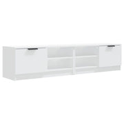Set di 2 supporti TV moderni e di tendenza 80 x 35 x 36,5 cm in legno composito bianco 02_0048007