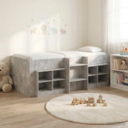Struttura Letto Loft con Mobile 3 pz Grigio Cemento 3423409