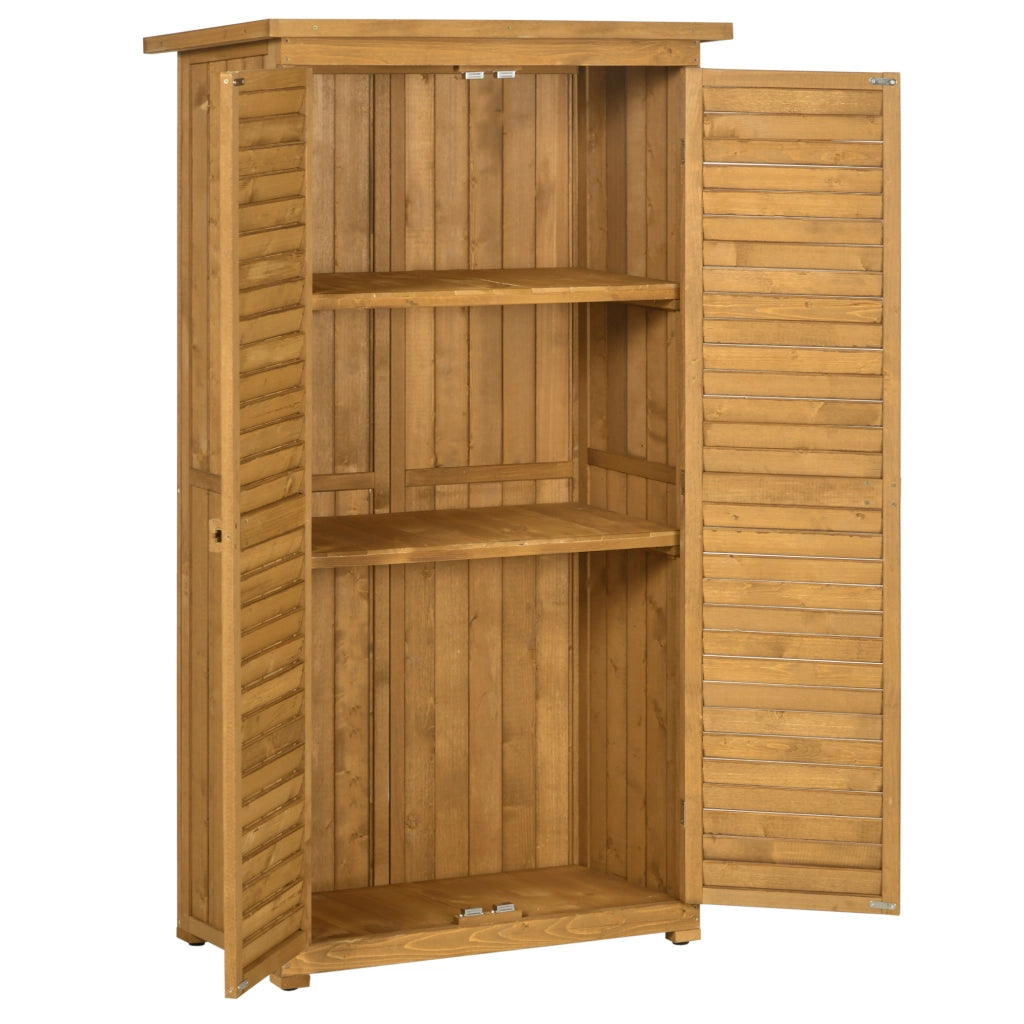 Casetta da giardino in legno ¨C zephmum ¨C marrone 87x46.5x160 cm