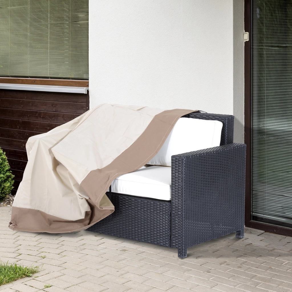 Copertura Protettiva per Banco da Giardino ¨C Zephmum ¨C Grigio 152x87x59/79cm