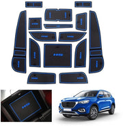 Matten Antislip per MG HS/EHS EV/HS Plug-in Hybrid 2018-2023 2024, Mattone di gomma per MG HS 2024, Mattone di gomma per console centrale, Mattone di gomma per ripostiglio, Mattone di gomma per pavimento (Blu)