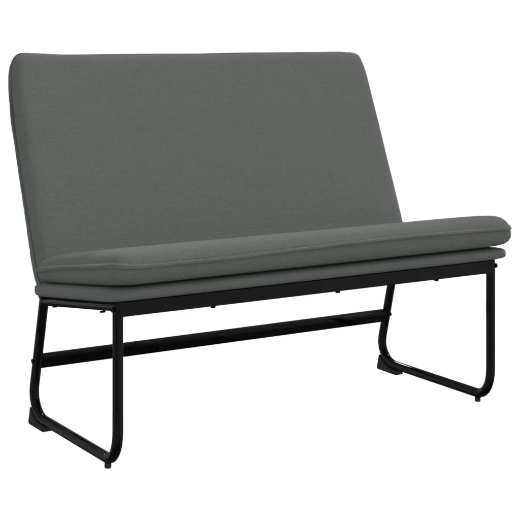 Panca Grigio Scuro 100x75x76 cm in Tessuto 351322