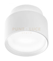 GFA1070- FARETTO IN ALLUMINIO D.9CM BIANCO SATINATO 2 LUCI LED 3000K 600LM 2+6W