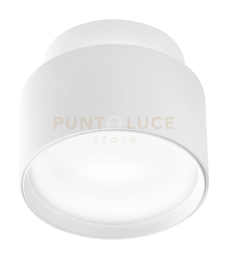 GFA1070- FARETTO IN ALLUMINIO D.9CM BIANCO SATINATO 2 LUCI LED 3000K 600LM 2+6W