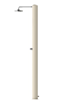 Doccia Solare da Giardino 28 L Soffione Eco Rain e Miscelatore Temporizzato Tevere TB Bianco Perla