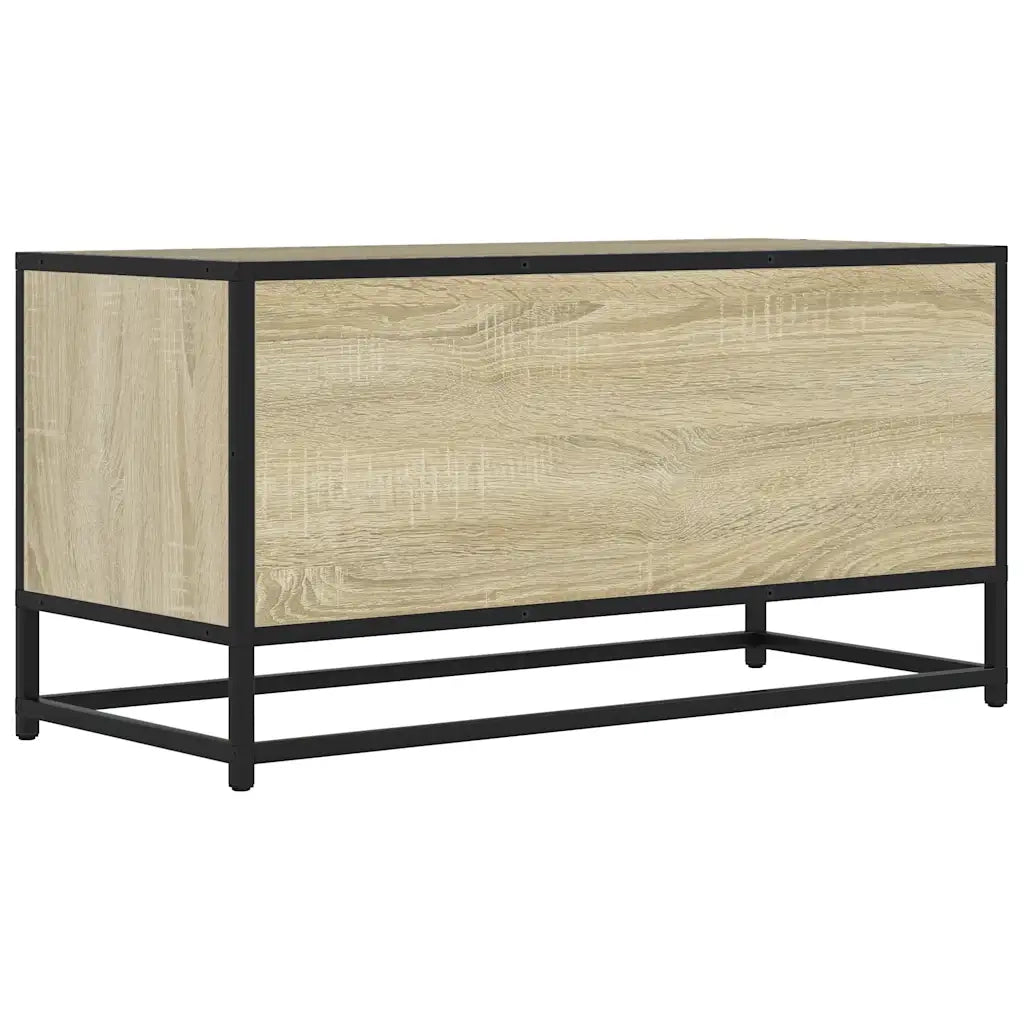 Mobile TV-Credenza per TV-Console TV Rovere Sonoma 80x34,5x40 cm Legno Multistrato Metallo 130152