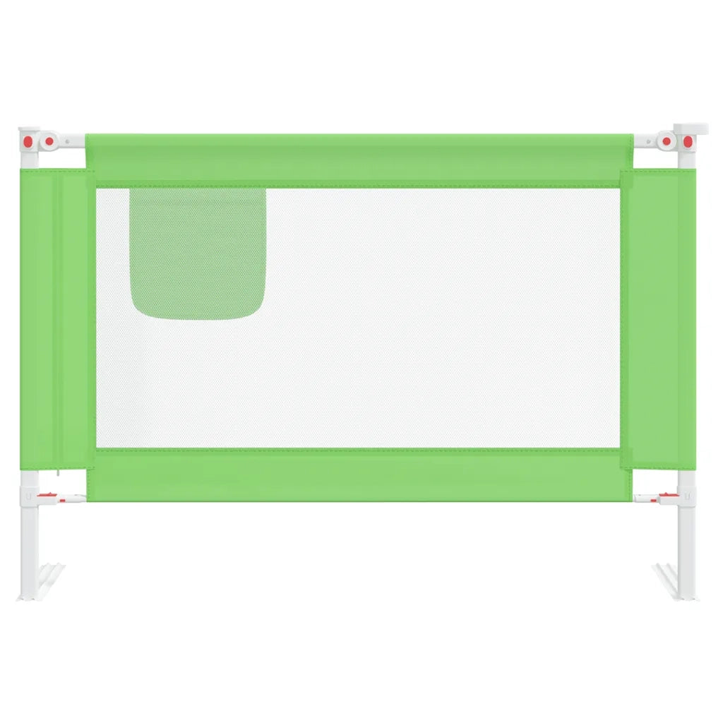 Sponda Letto di Sicurezza per Bambini Verde 100x25cm in Tessuto 10190