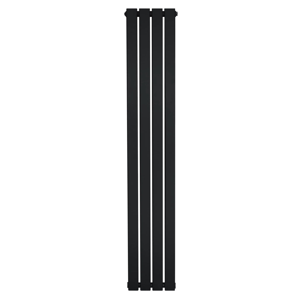 Radiatore Verticale Design Piatto Colonna Singola Nero 1600x280 mm