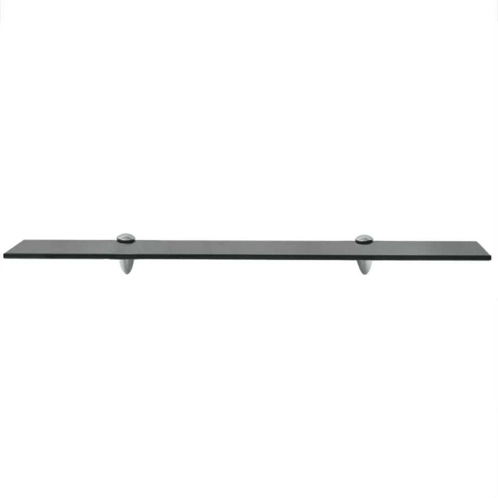 Mensola/armadietto in vetro da parete 70 x 20 cm spessore 8 mm nero 2702155/2