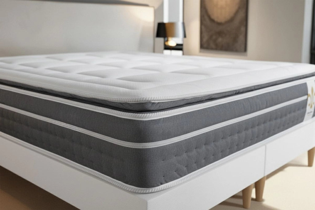 Pacchetto letto completo - Materasso 180x200cm + Box spring con doghe (kit) + 2 cuscini + Piumino - Trente PLUS