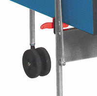 Tavolo da Pin Pong con Piano Blu e Ruote per Esterno Garlando Training Outdoor