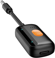Adattatore Bluetooth 5.4 con isolamento acustico 3,5 mm, autoavviamobile con adattatore Bluetooth autoavvio, ricevitore audio wireless per installazione stereo/impianto altoparlante in casa, durata batteria 12 ore