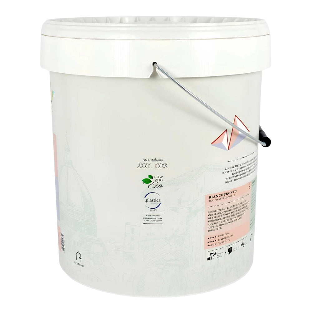 Idropittura traspirante coprente bianca vari formati respira biancopronto *** formato 4 lt, confezione 1