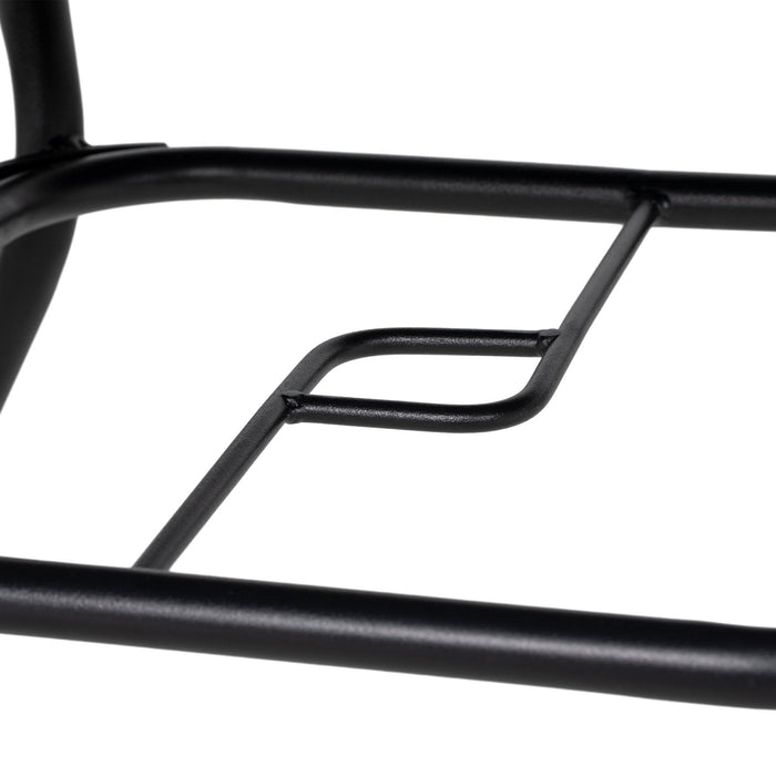 Set Tavolo e 4 Sedie Pieghevoli da Giardino   Nero