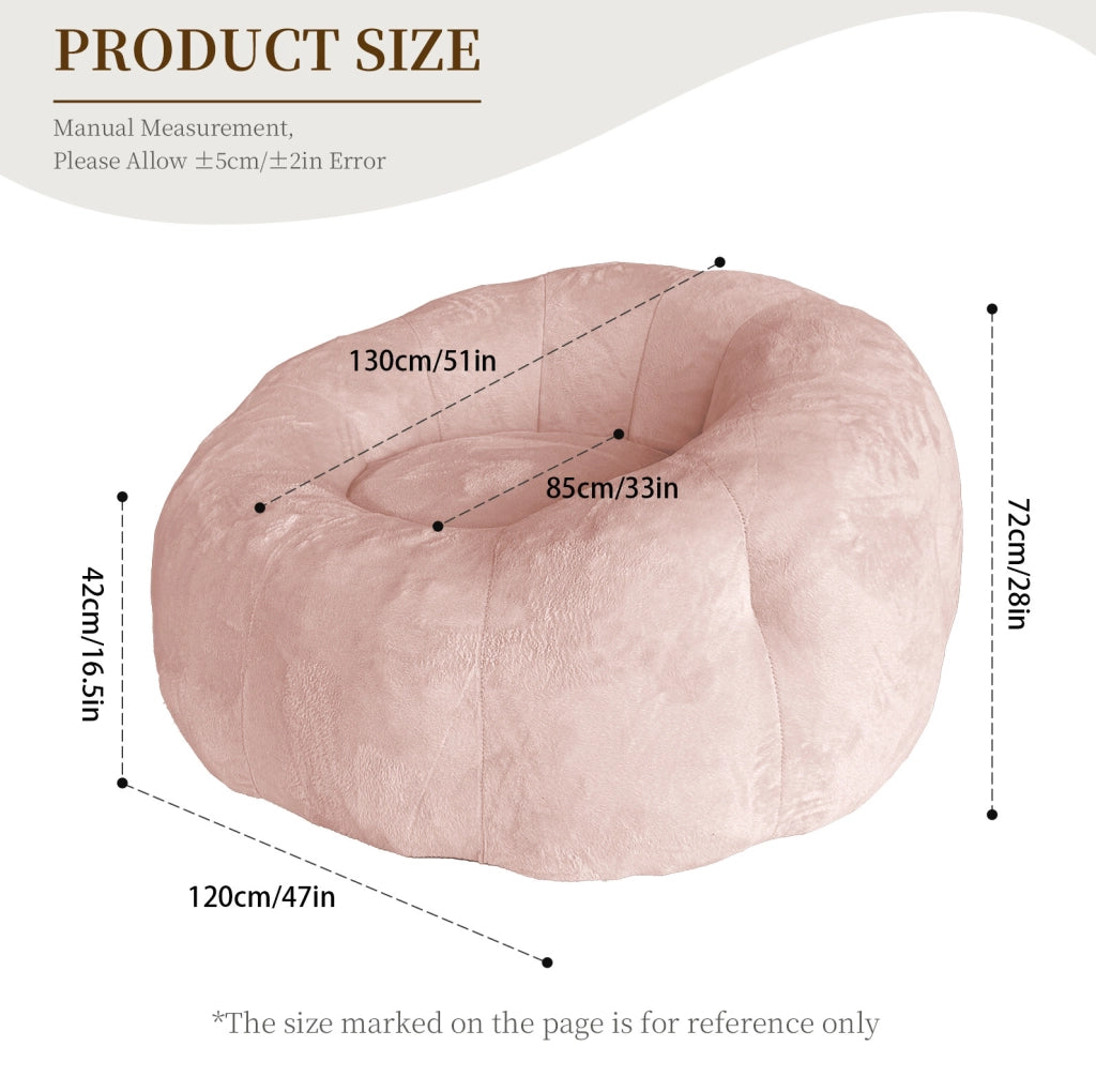 Pouf per bambini ergonomico in velluto a coste grigio