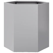 Fioriera | Cassetta per fiori | Vaso da Giardino Esagono 46x40x45 cm in Acciaio Zincato