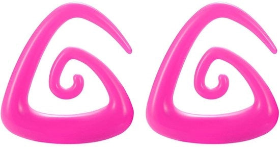 Tapers 1 Paar - Acril Orecchini con Spirale - 1,6 mm (14 G) - Ipersensibilità ridotta - Leggero - Duraturo - Superficie confortevole - Orecchini per tatuaggio