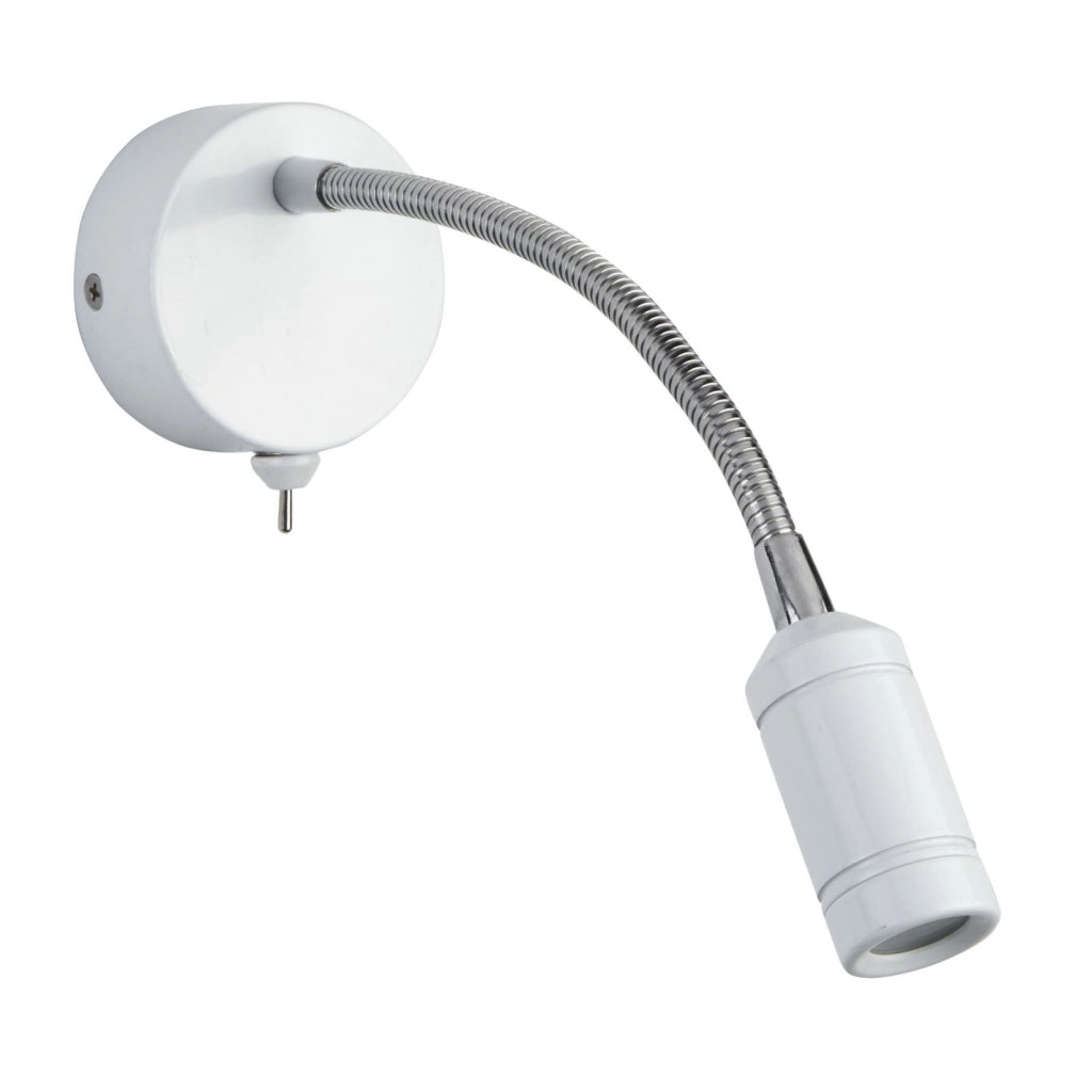 Applique Flexy - Metallo Cromato e Bianco