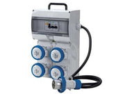 QUADRO KEY BOX ASC PORTATILE CON MANIGLIA 4 PRESE INDUSTRIALI IP67- - grigio 74119 - 1 pezzi FANTON