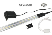 Kit Barra Led Con Sensore Door Apertura Anta 50cm Luce Calda Alimentatore Compreso Per Cucina Sottopensile Mobile ect.