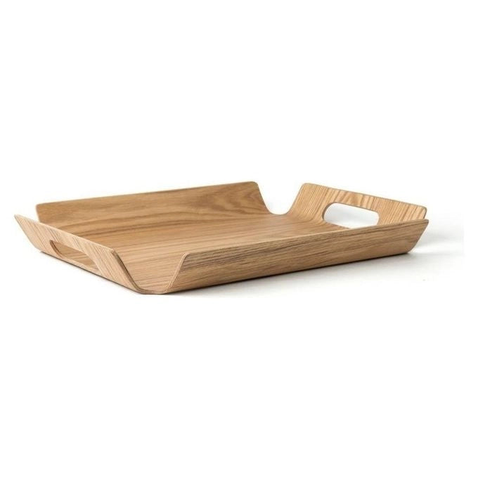 Bredemeijer BG00004 Madera Vassoio Rettangolare con Manici in Legno Leggero e Resistente colore Marrone