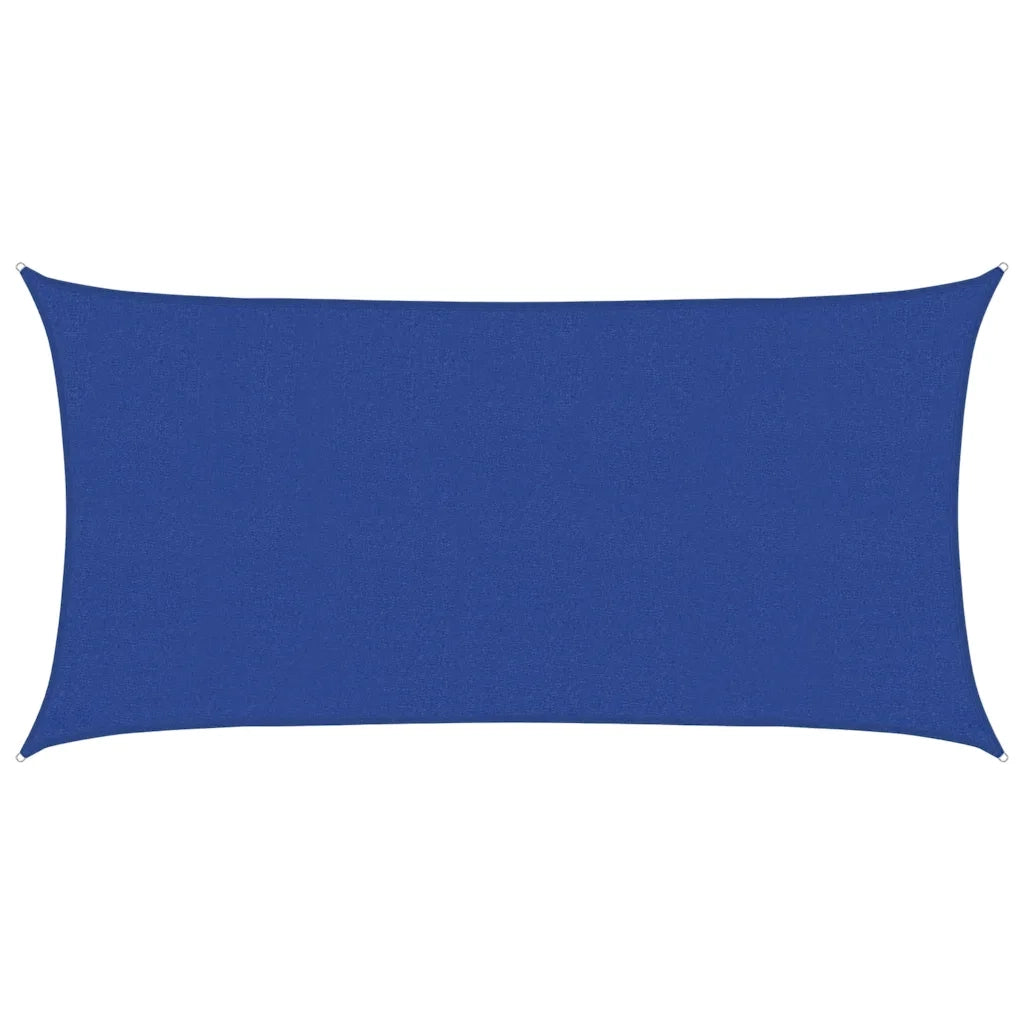 Vela Parasole | Telo Ombra | Vela da ombra 160 g/m2 Rettangolare Blu 2,5x5 m in HDPE