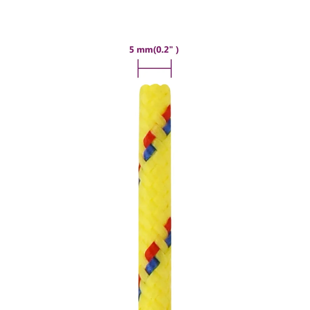 Corda Nautica Gialla 5 mm 500 m in Polipropilene