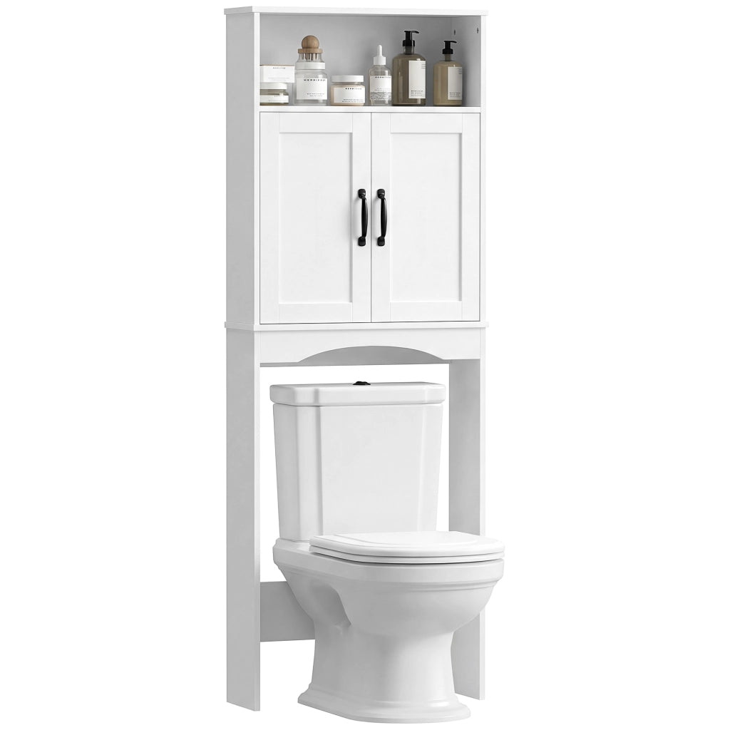 Armadietto per Bagno con 2 Ante ¨C Zephmum ¨C Bianco 64x21x173,5 cm