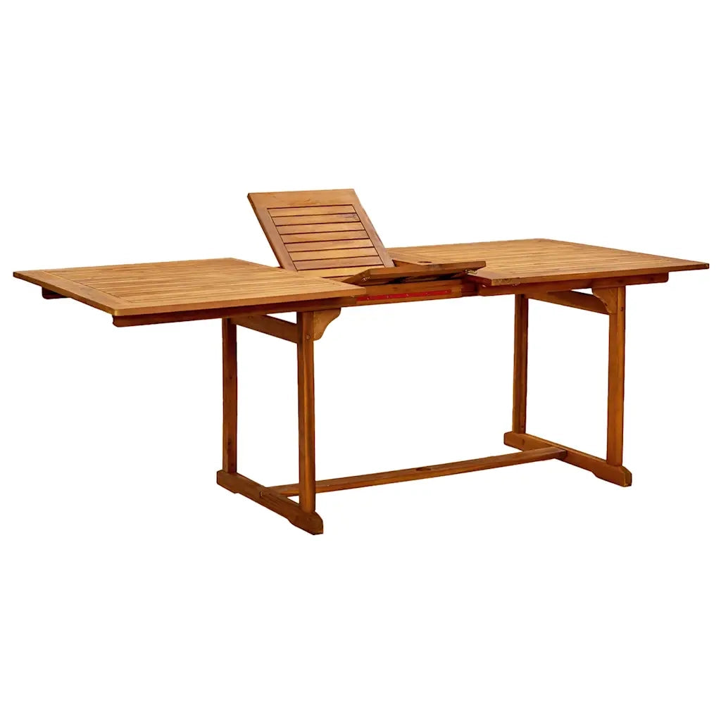 Set Pranzo da Giardino 7pz Legno Massello di Acacia e Textilene