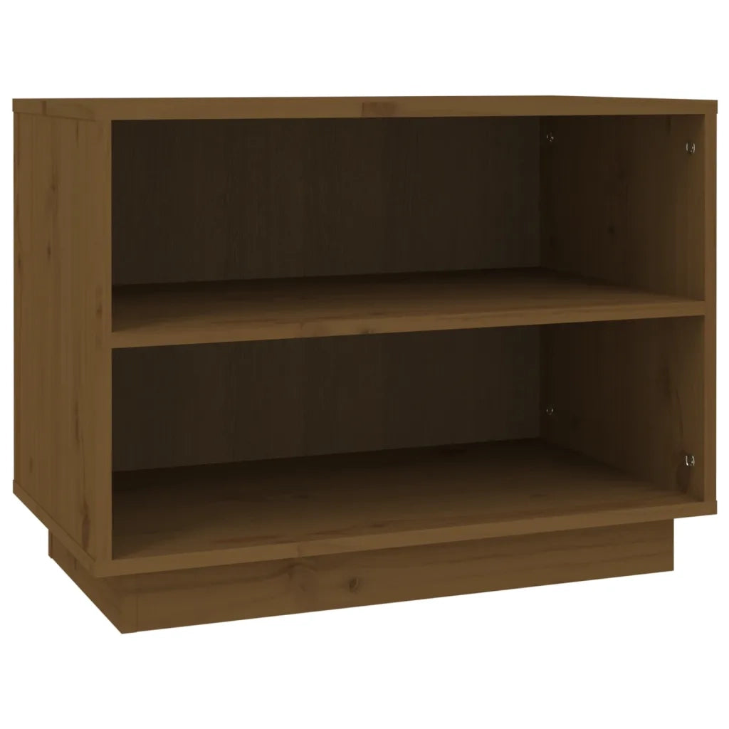 Scarpiera-Scaffale per scarpe Marrone Ambra 60x34x45 cm in Legno Massello di Pino