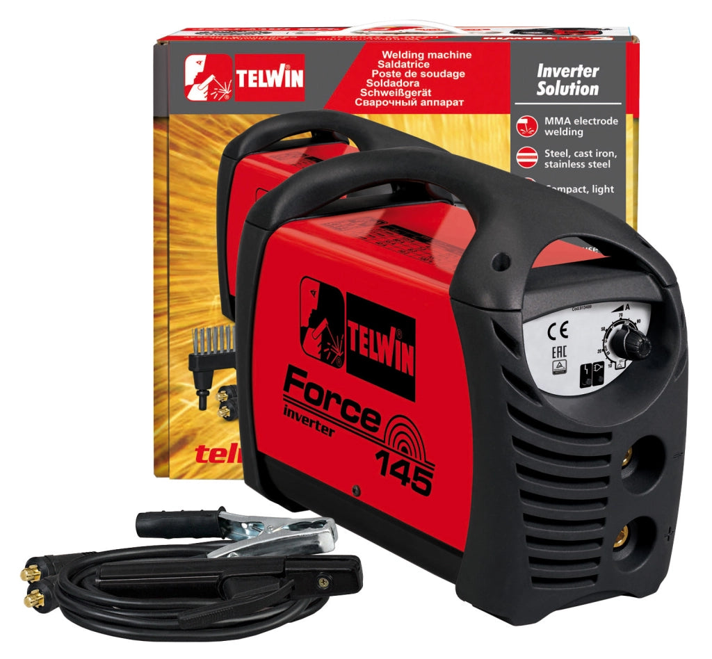 SALDATRICE INVERTER FORCE 145+KIT+VAL.PLAST.- TELWIN- 1,0 pz