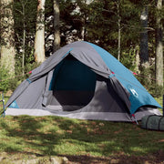 Tenda da Campeggio a Cupola per 4 Persone-Tenda per Escursionismo Blu Impermeabile 749322