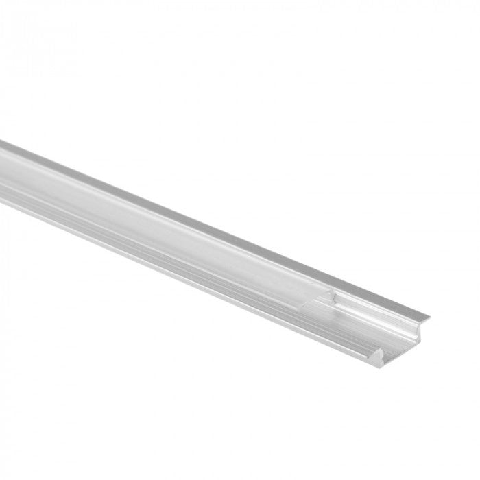 Profilo LED P03 incasso anodizzato diffusore trasparente 3m
