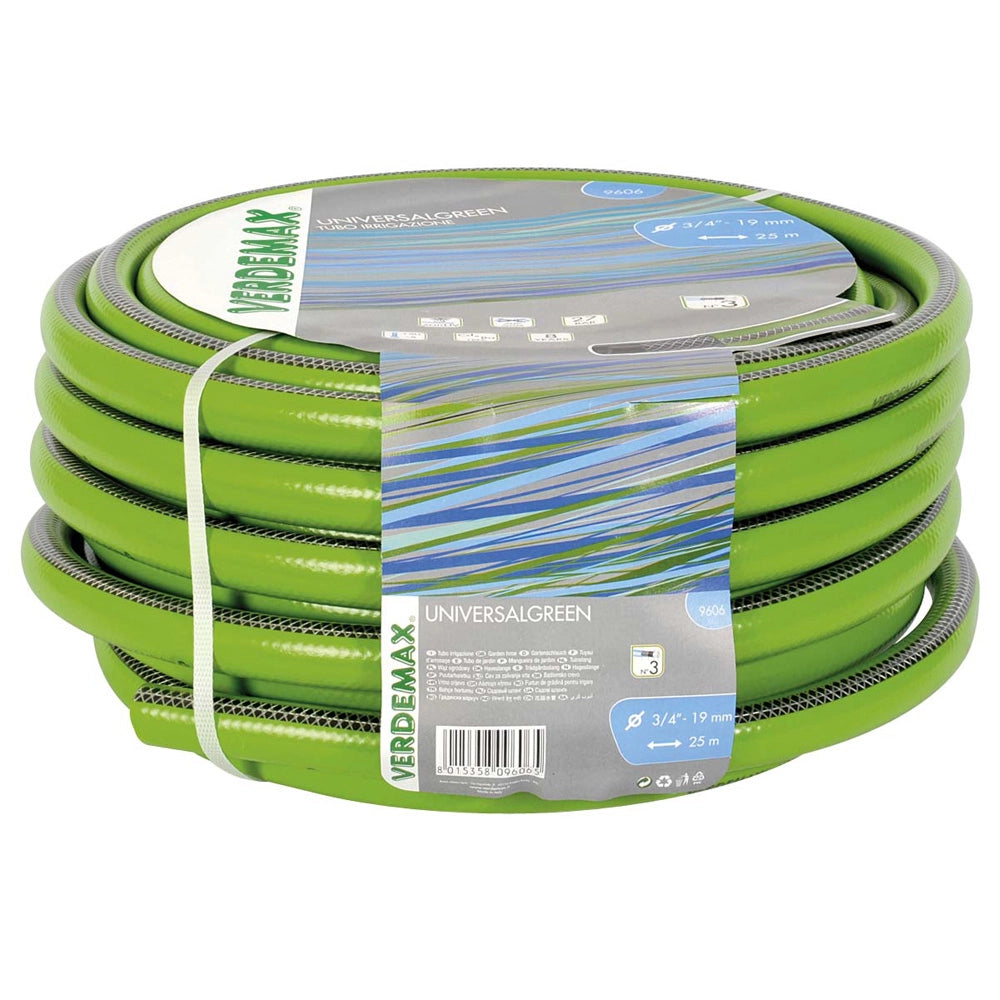 Tubo per irrigazione universalgreen verdemax a 3 strati diamentro 3/4 rotolo metri 25