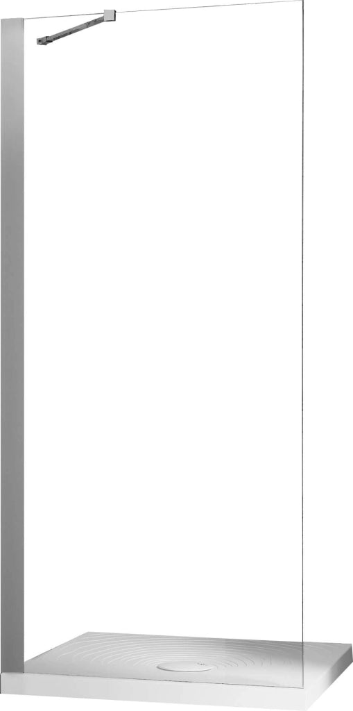 Parete Doccia Walk-In 71 cm in Cristallo Trasparente 6mm H190 Fosterberg Herning