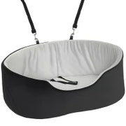 Seggiolino Auto per Cani Piccoli e Medi fino a 15 kg, Sfoderabile e Lavabile, con Base Antiscivolo, Nero