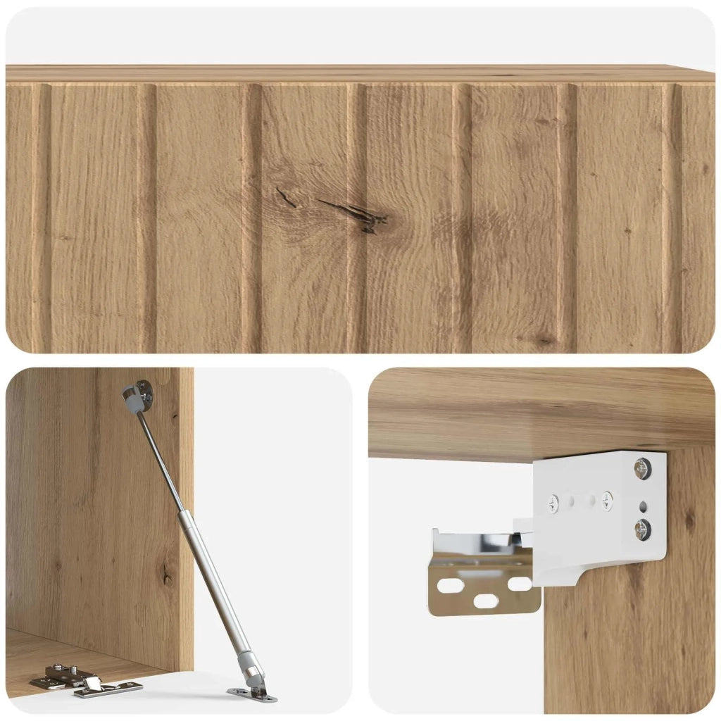 Mobile Porta TV da Muro Rovere Artigianale 98 x 41 x 30 cm