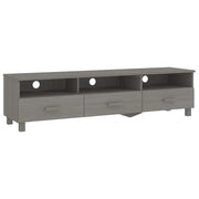 Mobile TV | Armadietto TV | Mobile Porta TV HAMAR Grigio Chiaro 158x40x40 cm in Legno di Pino
