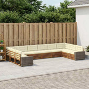 Set divani 10 pz Legno di Acacia Massello 3383908