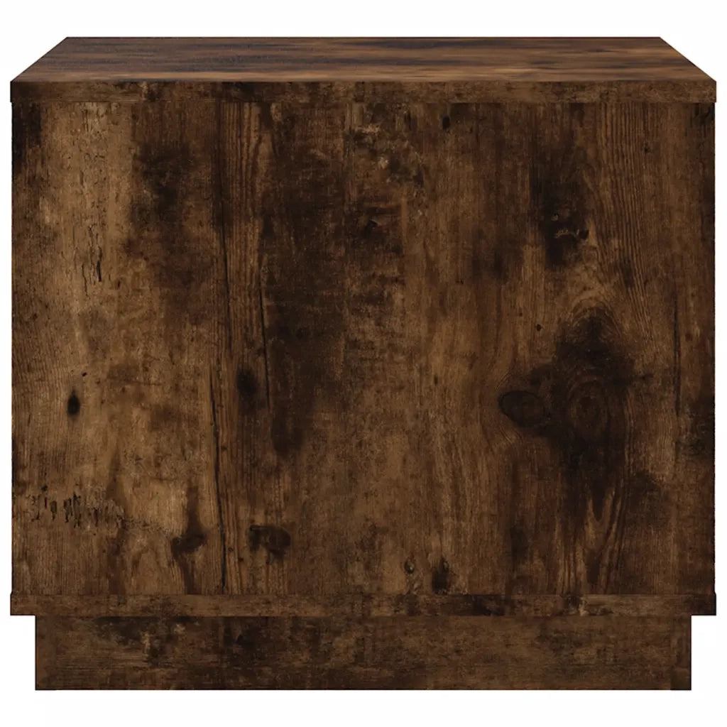 Tavolino da Salotto-Tavolino da soggiorno-Tavolo Rovere Fumo 51x50x44 cm Legno Multistrato