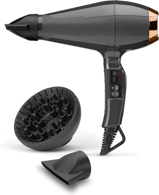Asciugacapelli - Asciugacapelli Ionico - Faccia Föhn - Capelli Ricci - Anti Pelo Secco